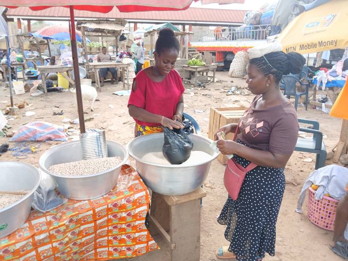 Serving a customer